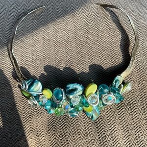 Beachy custom made cuff necklace
